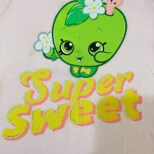 Shopkins Apple Blossom Girls T-shirt Size Small (5/6)